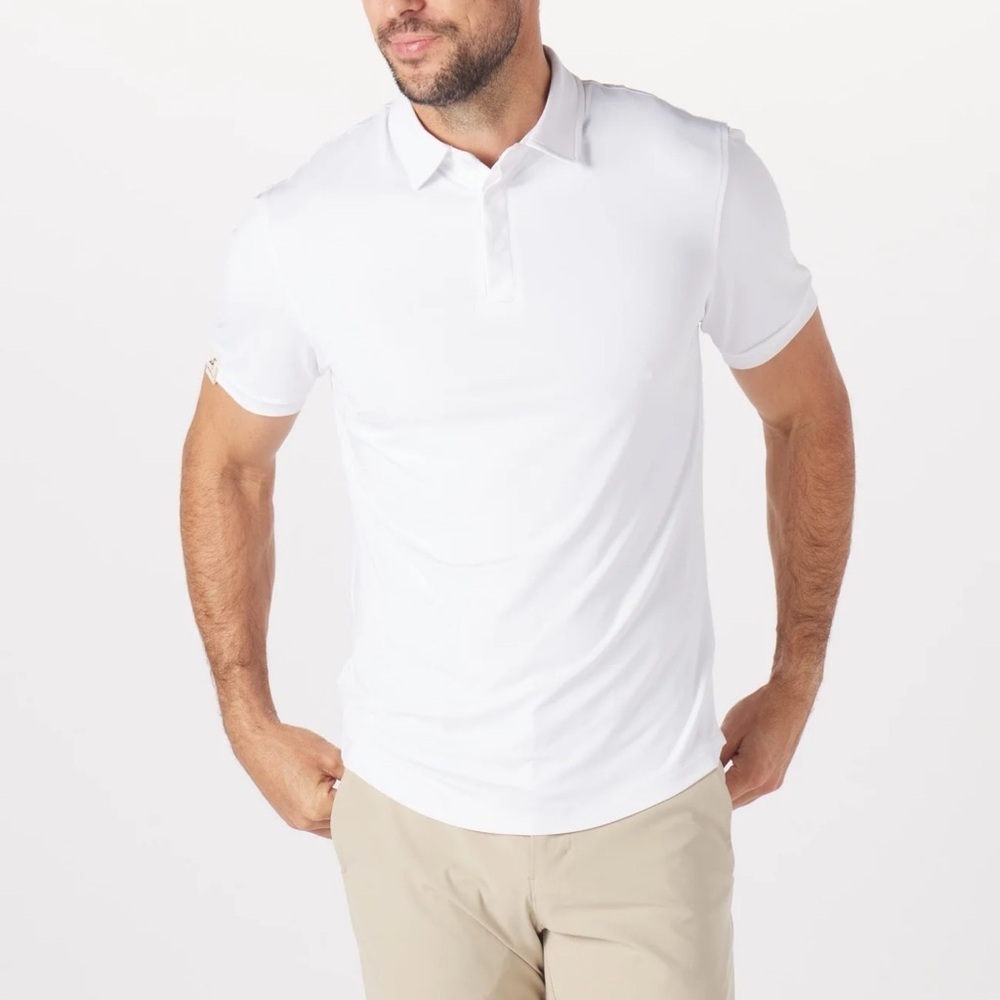 Mantra Catalyst Polo Shirt Men’s XL White Golf Performance Stretch Athletic